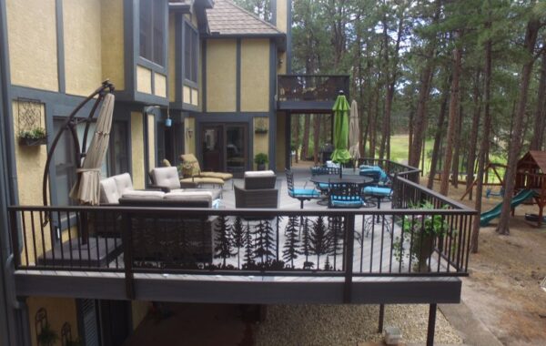 Fortress Deck with Oil Rubbed Bronze Railing